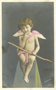 Sitting cherub by French Photographer
